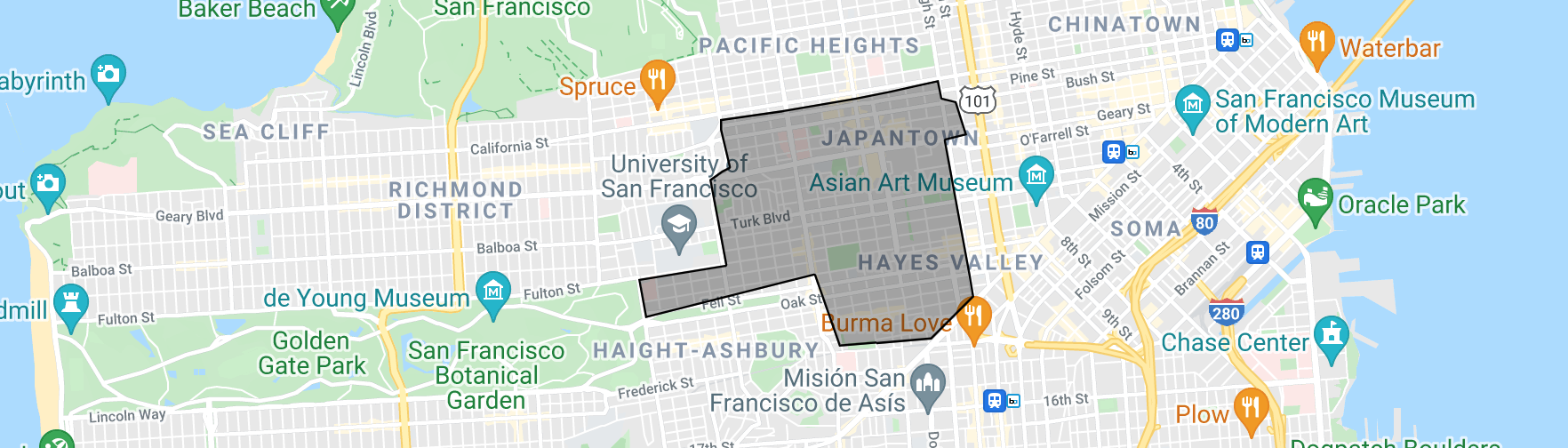 map of district 6 sf