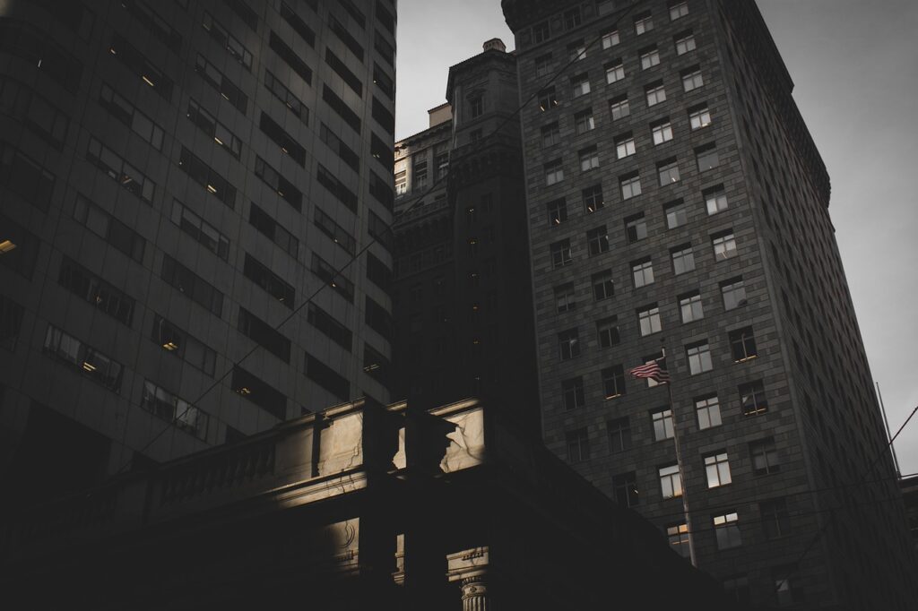 apartment in a dark overlay pattern